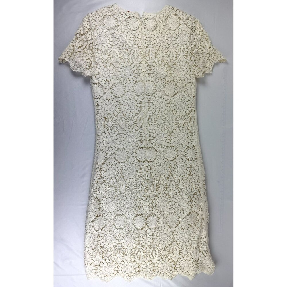 Tory Burch Trixy Crochet Lace Dress in Ivory size Small - Picture 3 of 8